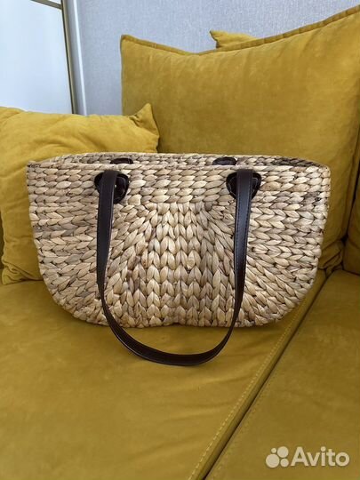 Сумка корзинка плетеная для пикника