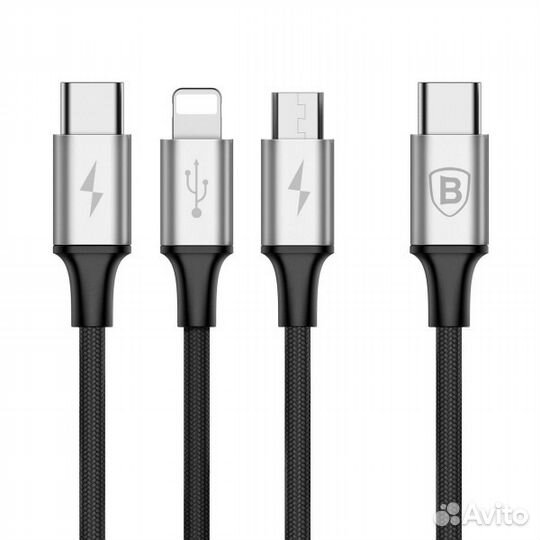 Мультикабель Baseus USB Type-C - Lightning и т.д