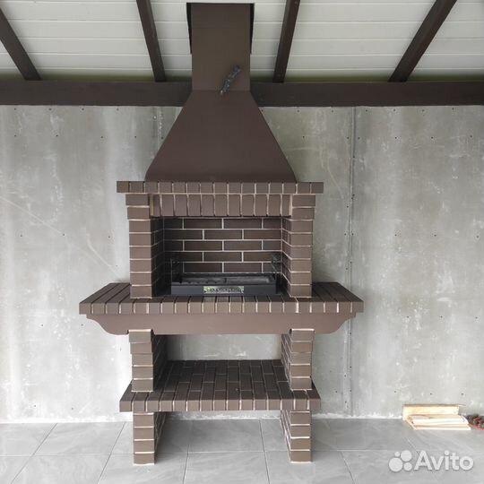 Мангальный комплекс из кирпича Барбекю