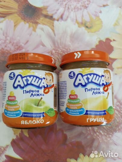 Фруктовое пюре агуша