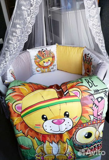 Бортики в кроватку новые