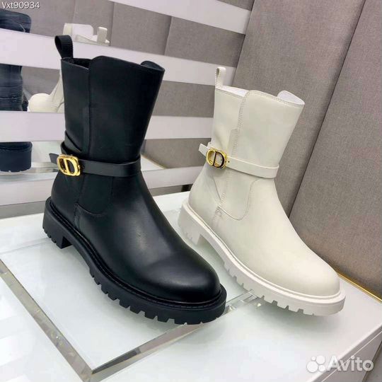 Ботильоны Dior кожаные