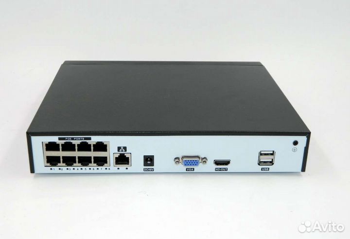 IP PoE Комплект видеонаблюдения на 8 ip камеры 5mp