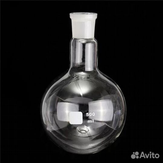 Колба круглая плоскодонная круглодонная