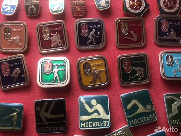 Значки олимпиада 80