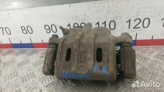 Суппорт тормозной передний правый mitsubishi outla