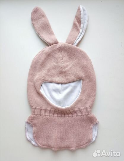Шапка шлем на девочку 1-2 года
