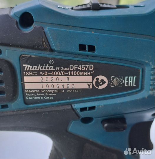 Шуруповерт makita df457d