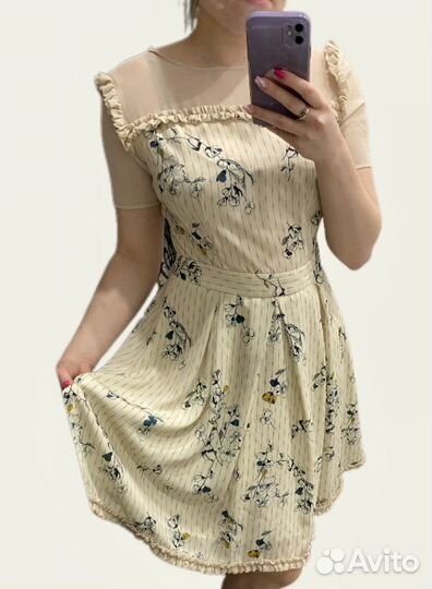 Платье с цветочным принтом