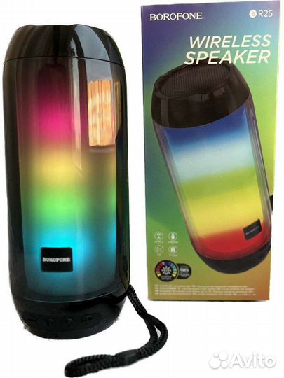 Колонка Borofone BR25 с радио и подсветкой