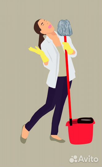 Уборщица на производство