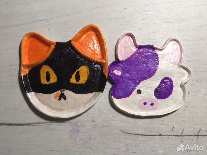 Тарелочки из глины