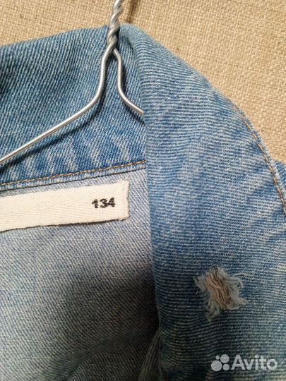 Джинсовая куртка на мальчика 134