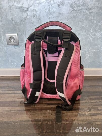 Рюкзак для девочки №1 School розовый с пайетками