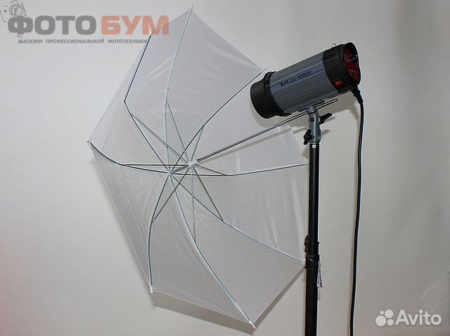 Зонт белый на просвет 83 см