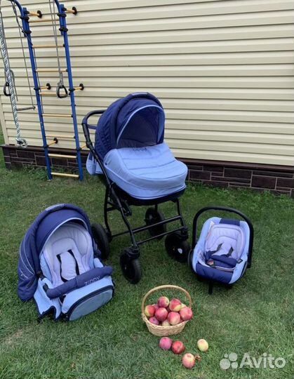 Детская коляска zippy tutis 3 в 1, автолюлька
