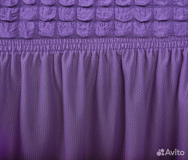 Чехлы на стулья со спинкой на кухню, цвет Лиловый