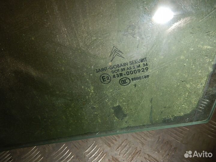 Стекло двери передней левой, Citroen (Ситроен) -C4