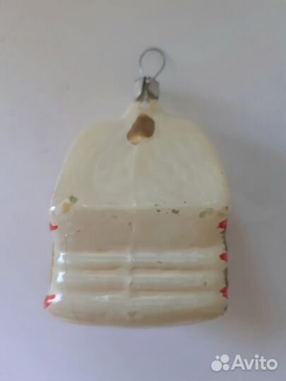 Ёлочная стеклянная игрушка старинная СССР