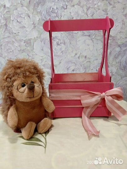 Кашпо флористическое, розовое