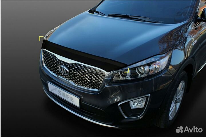 Kia Sorento 3 prime дефлектор капота акрил