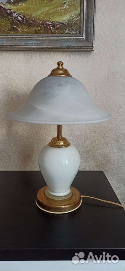 Парная настольная лампа СССР Белый светильник