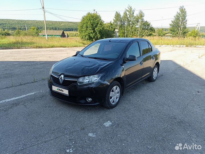 Renault Logan 1.6 МТ, 2014, битый, 177 000 км