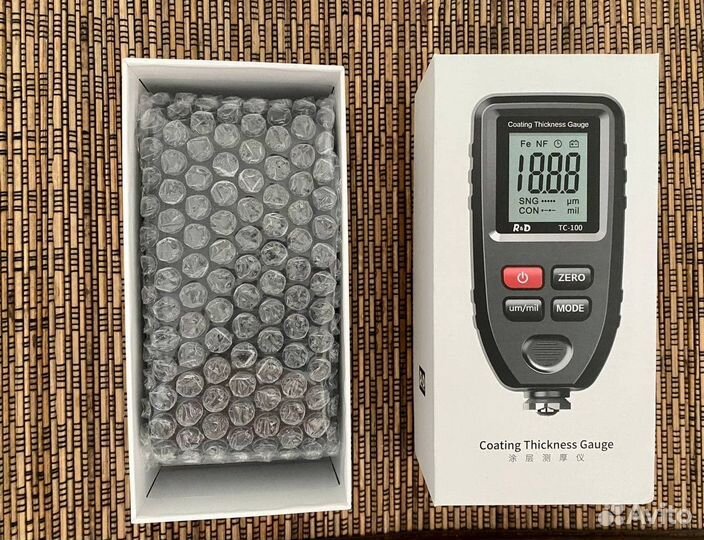 Толщиномер лкп TC 100 (новый) +батарейка