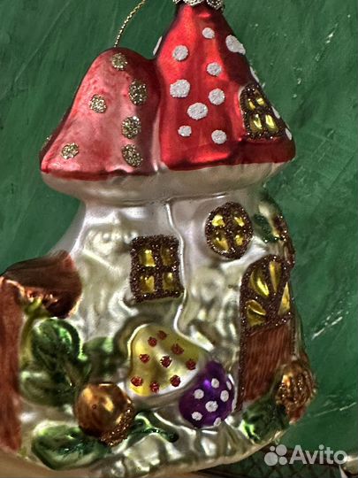 Елочные игрушки стекло польша