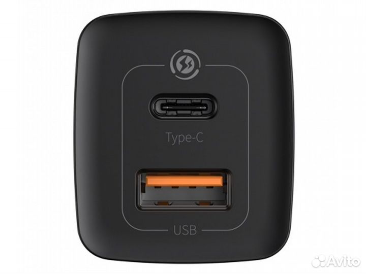 Блок питания baseus GaN2 Lite, черный, 65W