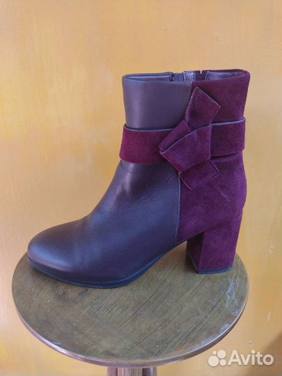 Ботильоны полусапожки натуральная кожа и замша