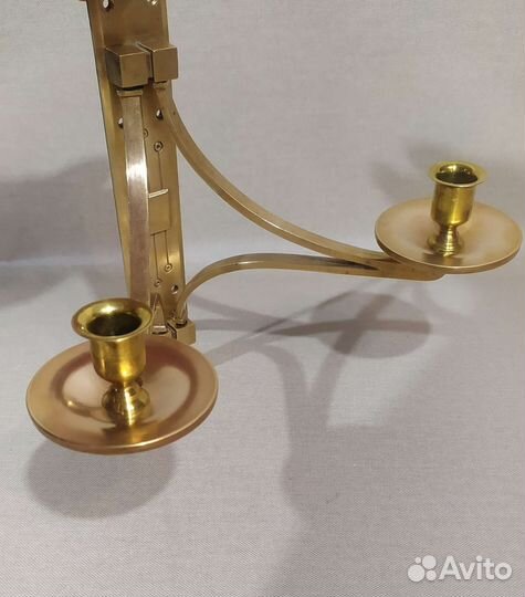 Подсвечник настенный канделябр. Винтаж