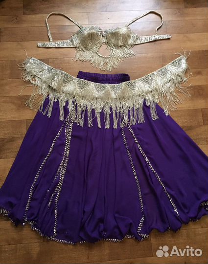 Костюм для восточных танцев ручная работа и платки