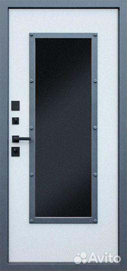 Дверь с терморазрывом и с окном Олимп