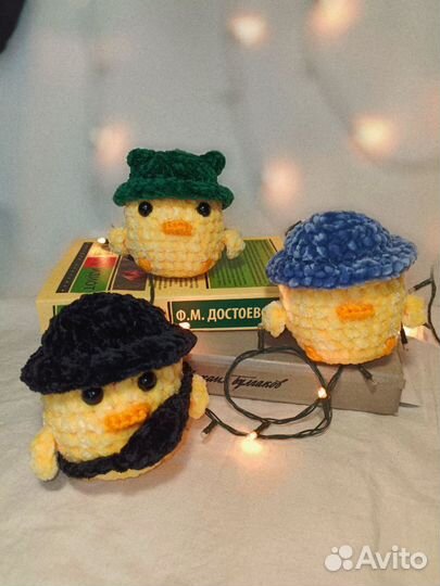 Уточка/цыпленок. Вязаные игрушки ручной работы