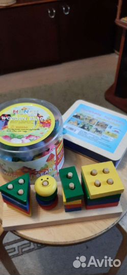 Деревянные игрушки пакетом