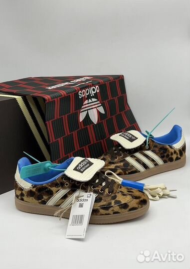 Кроссовки adidas sambo bonner leopard