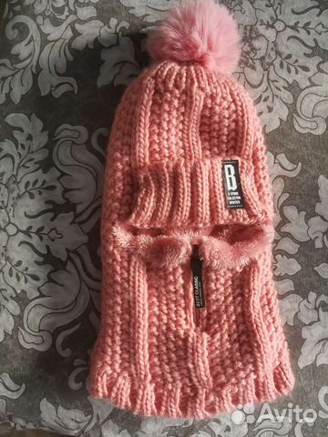 Шапка шлем для девочки