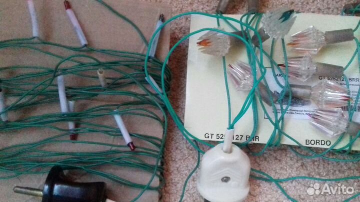 Ёлочные гирлянды. СССР. Хрустальная и Свеча