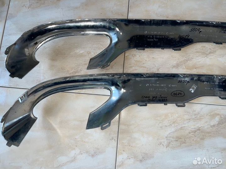 Накладка бампера задняя Mercedes Glc Class X253 С