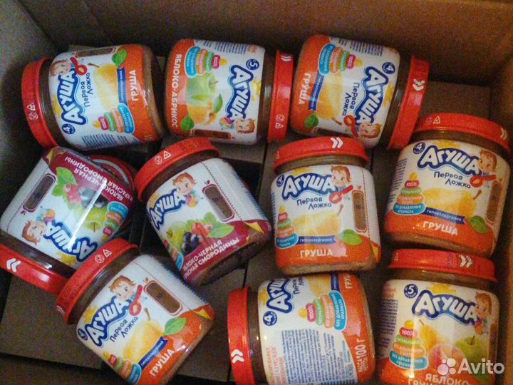 Фруктовые пюре обмен на сок и смесь агуша