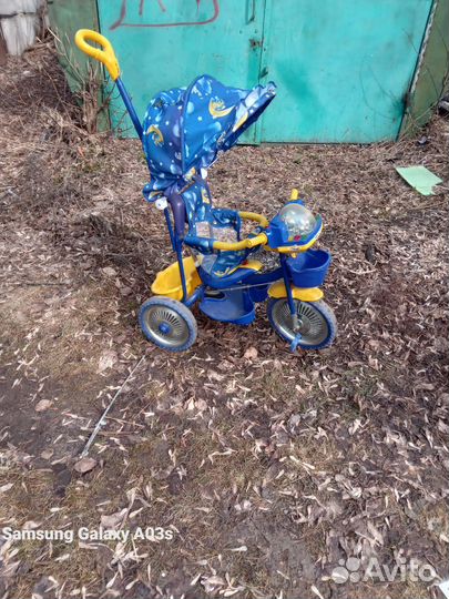 Велосипед с родительской ручкой