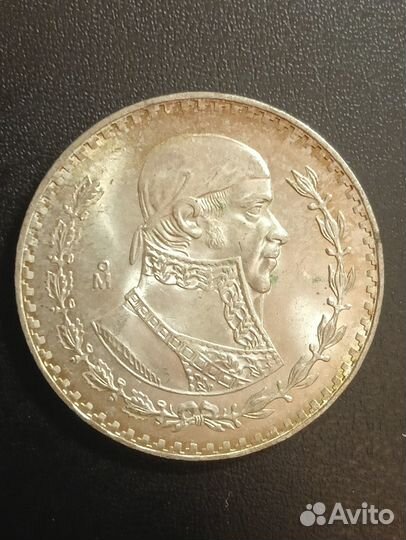 1 песо 1964 Мексика Монета Серебро