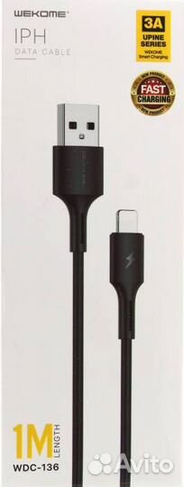 USB Кабель для Apple/iPhone wecome WDC-136 (1м )