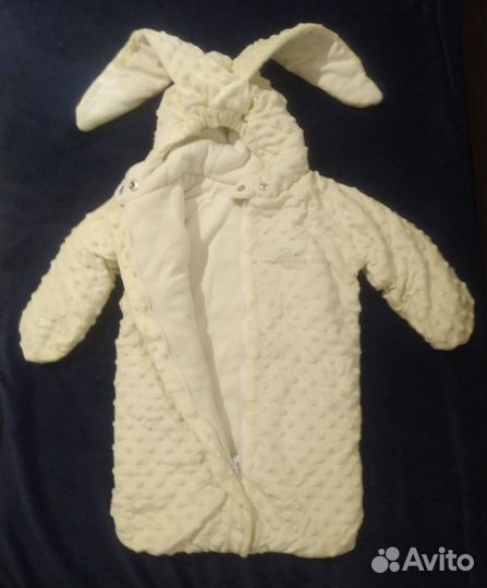 Конверт зайчик на выписку и прогулку