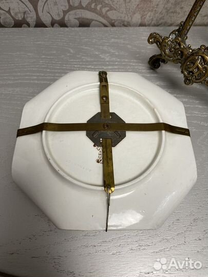 Фарфоровая антикварная тарелка Longchamp Франция