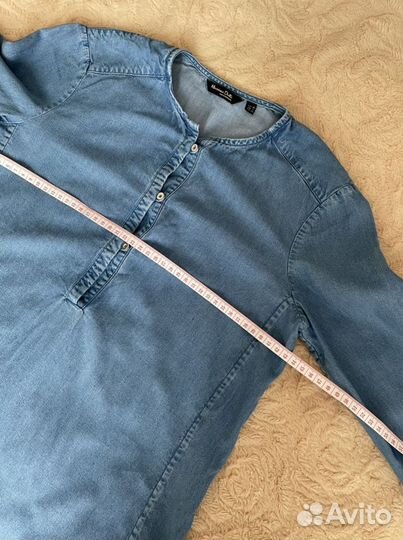 Джинсовая рубашка massimo dutti