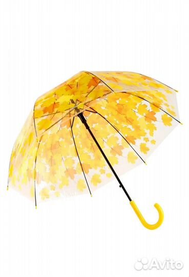 Зонт трость прозрачный полуавтомат