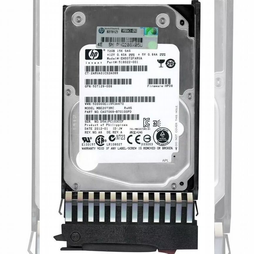 [EH0072FARUA] Жесткий Диск Hp 72gb Sas 2,5" Hdd Eh0072farua