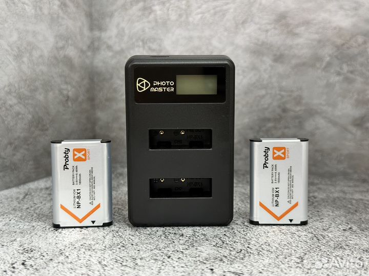 Аккумулятор + зарядка для Sony X3000 Probty (3шт)